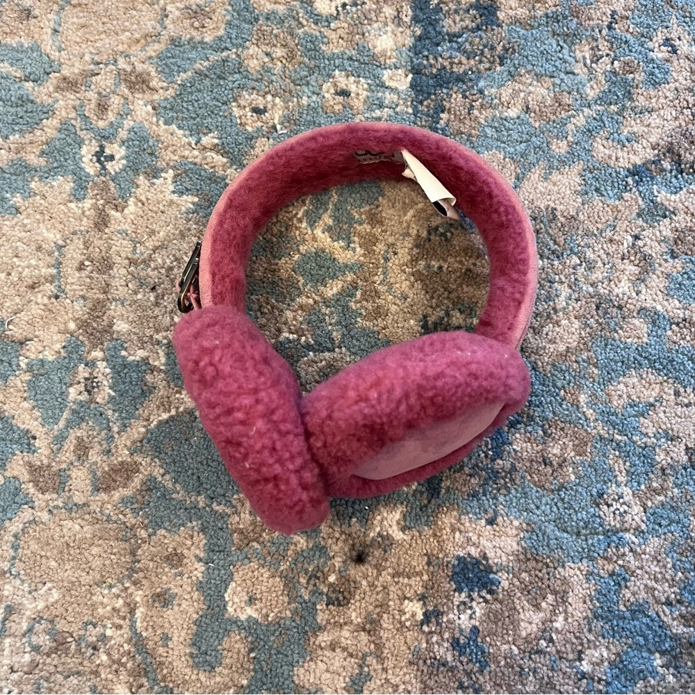 UGG Pink Fleece Earmuffs